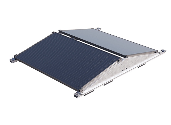 BluBase Rofase ontagesysteem voor platte daken oos west opstelling zonnepanelen installatie outlet solar